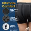 AUDIFU Kids Butt Pad Shorts for Skating Snowboarding Ski, Hip Protective Padded Shorts for Youth Child (Medium) view 2