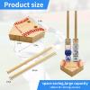ZRINION Wooden Stacked Baseball Softball Tournament Championship Ring Display Holder with Engraved Laces,Baseball Gifts for Kids,Friends,Ball Lovers,Man Cave Decor view 3