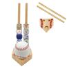 ZRINION Wooden Stacked Baseball Softball Tournament Championship Ring Display Holder with Engraved Laces,Baseball Gifts for Kids,Friends,Ball Lovers,Man Cave view 1