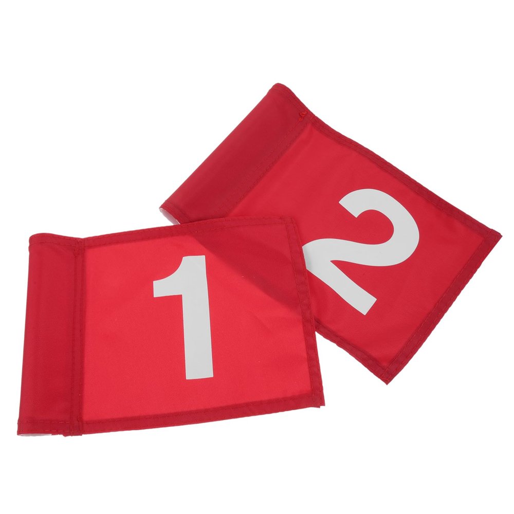 Yardwe Golfs Practice Flag Precision Design Polyester Material Red Golf Course Flagstick