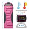0 Degree Winter Sleeping Bags for Adults Camping -Temp Range (5F  32F) Portable Waterproof Compression Sack- Cold Weather Sleeping Bags for Big and Tall in Env Hoodie: Hiking Backpacking 4 Season view 2