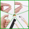 Vefungyan 40pcs Pool Cue Repair Kit: 20 Billiard Cue Tips 4 Shaper 5 Chalk Cubes 5 Pool Cue Repairers kit Set view 4