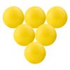 HoazHoald 4 Inch Yellow Mini Volleyballs Roundnet Game Ball for 15+ Age Throw to Crowd Vinyl Volleyball Signature Memory Water Pool Ball for Party Outdoor Lawn Beach & Tailgating (6 Deflated Pack) view 1