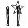 ZECHAO Bike Crankset 170mm Crank,BCD130mm Aluminum Alloy 5 Hole Refit Mountain Bike, Road Bike Bike Disc and Crank Set Crankset (Color : Black, Size : 170mm) view 1