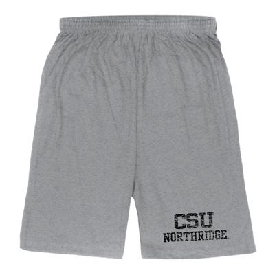 California State University Northridge Matadors Distressed Shorts - Heather Grey, X-Large