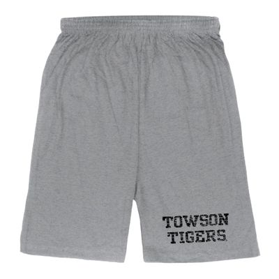 Towson University Tigers Distressed Shorts - Heather Grey, XX-Large