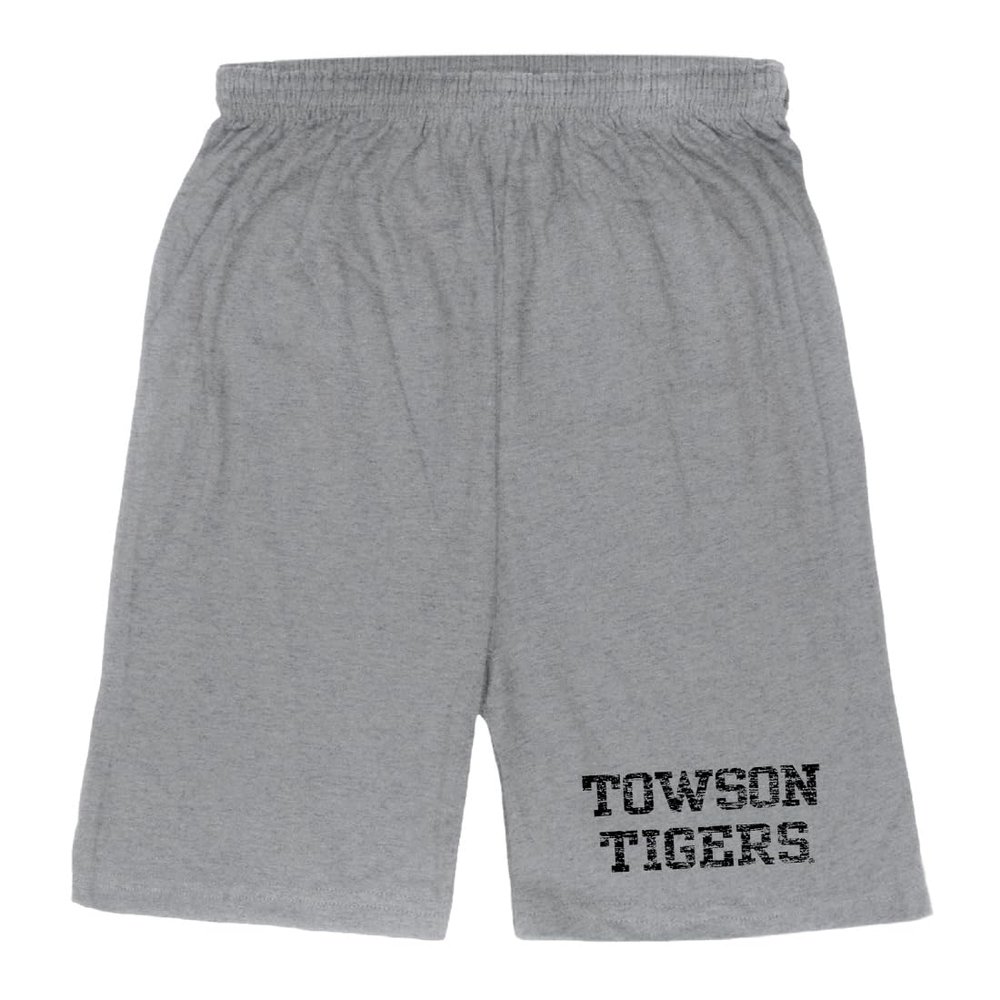 Towson University Tigers Distressed Shorts - Heather Grey, XX-Large