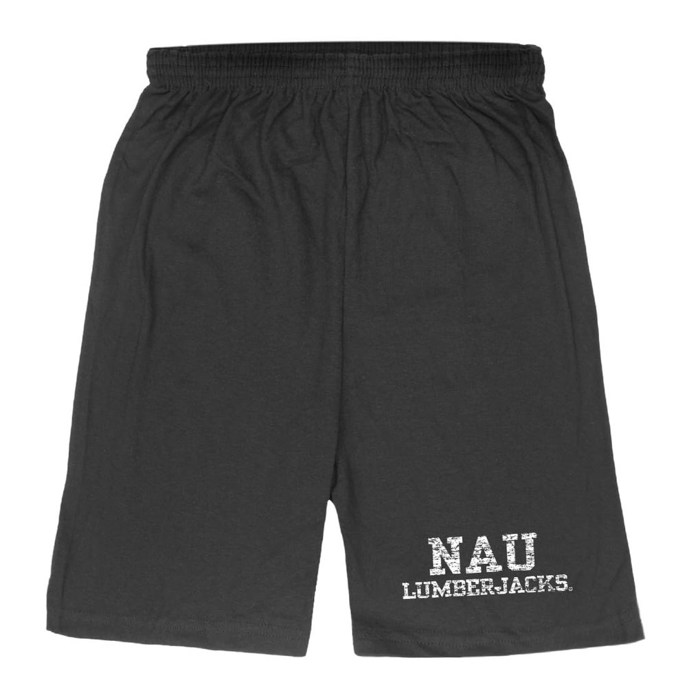 NAU Northern Arizona University Lumberjacks Distressed Shorts - Black, X-Large