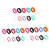 Kisangel 30pcs Silicone Round Insulated Cup Bottom Sleeves Protective Cover for Water Bottles Mixed Colors Fits view 1