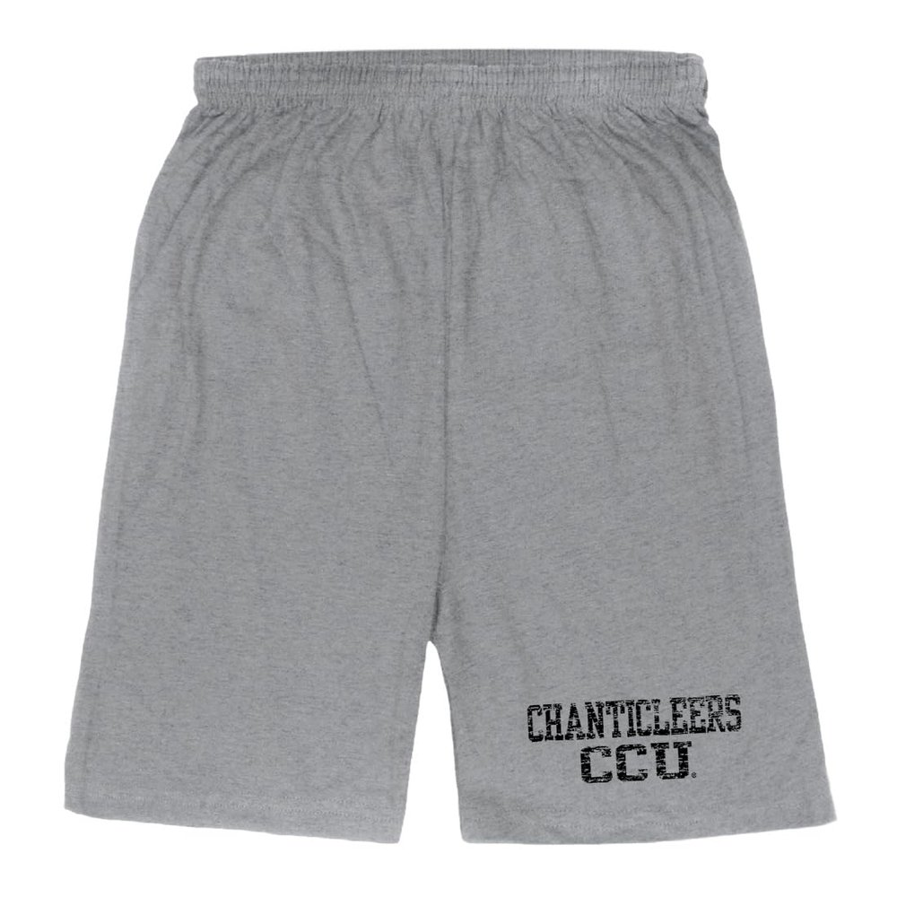 CCU Coastal Carolina University Chanticleers Distressed Shorts - Heather Grey, X-Large