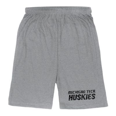 W Republic Michigan Technological University Huskies Distressed Shorts - Heather Grey, Medium