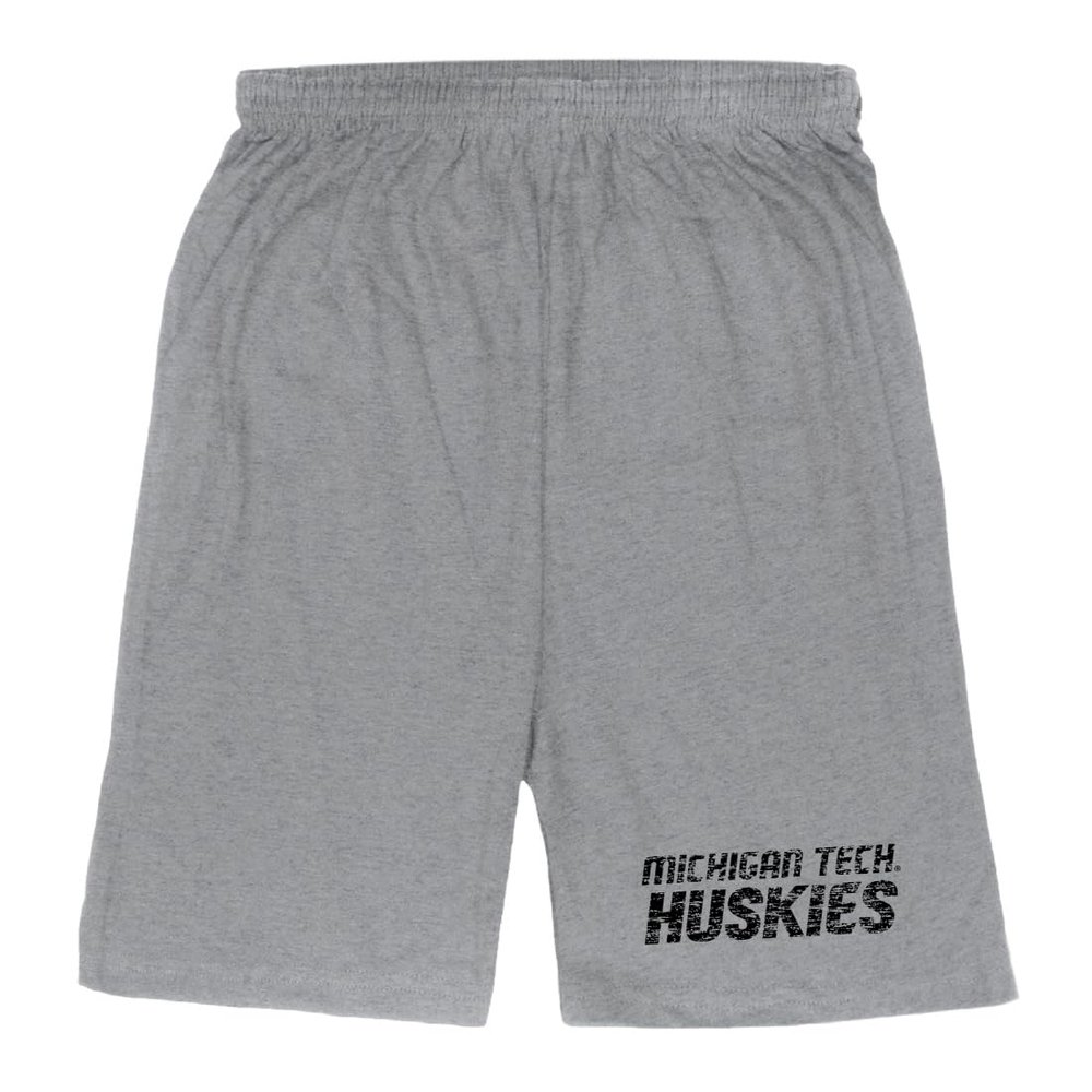 W Republic Michigan Technological University Huskies Distressed Shorts - Heather Grey, Medium