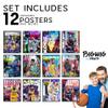 BigWig Prints Basketball Posters - Nba Posters, Basketball Room Decor, Nba Room Decor, Steph Curry, Kobe Bryant Wall Art, Kevin Durant, Lebron Wall Art, Warriors, Lakers - Unframed Set of 12 (8x10) view 2