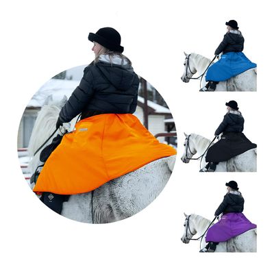 Riding Skirt Equestrian Women - Small 22-32" Orange Water-Resistant Insulated Skirts for Women Winter Horse Riding Gear Hook and Loop Waistband