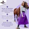 Riding Skirt Equestrian Women - Small 22-32" Orange Water-Resistant Insulated Skirts for Women Winter Horse Riding Gear Hook and Loop Waistband view 4