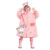 AUNMAS Kids Raincoat, Lightweight Portable Rainwear for Girl Boy with Adorable Patterns and Comfortable (L) view 1
