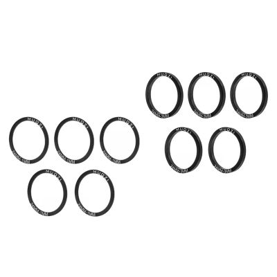 B Baosity Pack of 10 Crankset Spacers for Bottom Bracket Maintenance, 24MM T1MM T3MM, Black