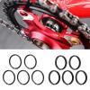B Baosity Pack of 10 Crankset Spacers for Bottom Bracket Maintenance, 24MM T1MM T3MM, Black view 2
