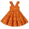 ALINTU Toddler Girls Dress Sleeveless Princess Beach Ruffle Sundress, Light Brown 4-5T view 1