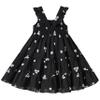 ALINTU Toddler Girls Dress Sleeveless Princess Beach Ruffle Sundress, Black 5-6 Years view 2