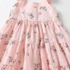 ALINTU Toddler Girls Dress Sleeveless Princess Beach Ruffle Sundress, Pink 4-5T view 4