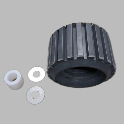 EZ Loader Boat Trailer Bolt-On Style Wobble Roller 300-025140, Black