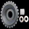 EZ Loader Boat Trailer Bolt-On Style Wobble Roller 300-025140, Black view 3