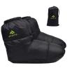 AUDIFU Down Booties Warm Socks Ultralight Sleeping Sock for Camping, Backpacking - Camp Sleeping Bag Tent Down Foot Warmer for Men & Women (Black, Large) view 1