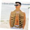 BESPORTBLE Creative Beer Belt Holder for Men Outdoor Beer Vest for Parties Picnics Hiking Versatile Drink Holder for Cans Bottles Khaki view 2
