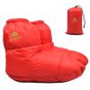 AUDIFU Down Booties Warm Socks Ultralight Sleeping Sock for Camping, Backpacking - Camp Sleeping Bag Tent Down Foot Warmer for Men & Women (Red, Medium) view 1