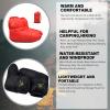 AUDIFU Down Booties Warm Socks Ultralight Sleeping Sock for Camping, Backpacking - Camp Sleeping Bag Tent Down Foot Warmer for Men & Women (Red, Medium) view 3