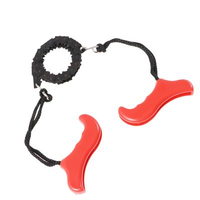 Kisangel Outdoor Hand-held Pocket Red Handle Portable for Garden Logging Cutting and Camping Activities Lightweight and Compact Design