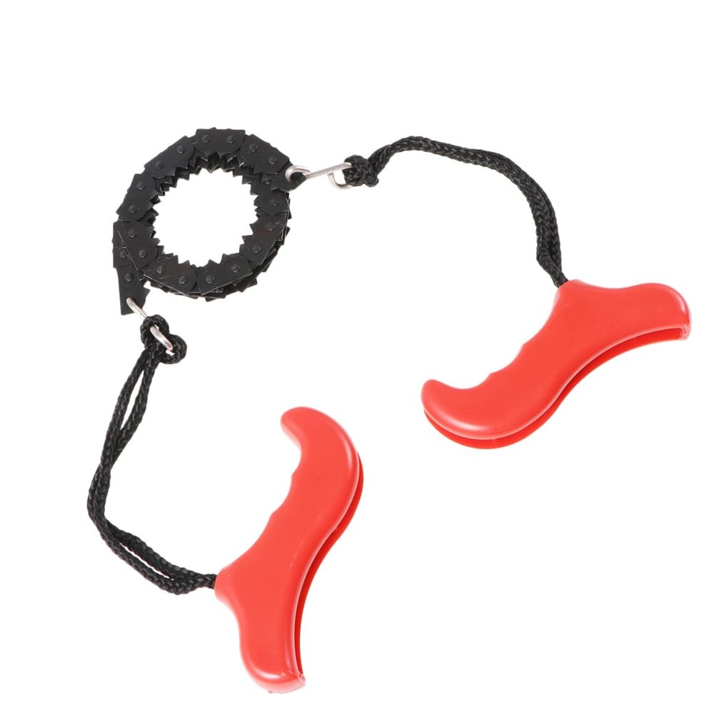 Kisangel Outdoor Hand-held Pocket Red Handle Portable for Garden Logging Cutting and Camping Activities Lightweight and Compact Design