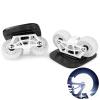 Freeskates with Metallic Surface, White Flashing Wheels, Dual Axle Distance Support, Suitable for Both Adults and Children's Roller Skating and Inline Skating ShoesDrift Board view 1