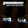 Freeskates with Metallic Surface, White Flashing Wheels, Dual Axle Distance Support, Suitable for Both Adults and Children's Roller Skating and Inline Skating ShoesDrift Board view 2