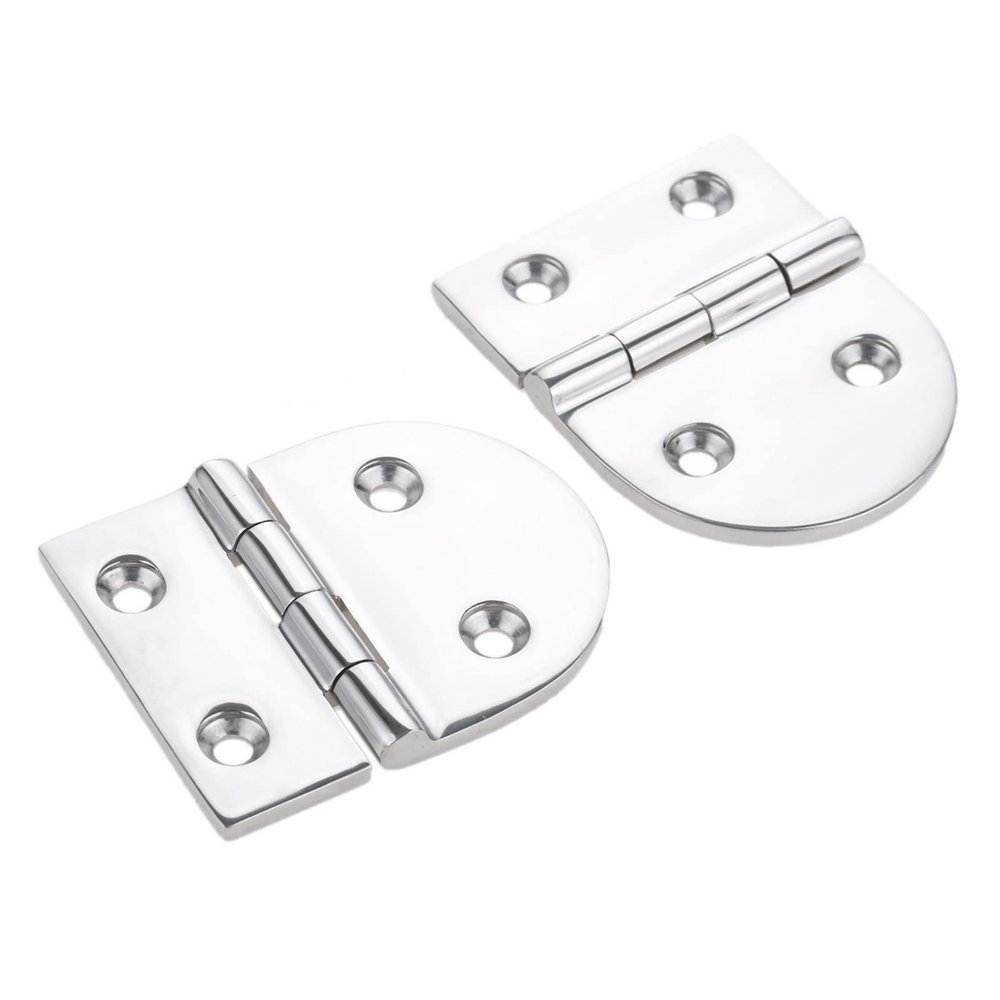 Heavy-Duty Marine 316 Stainless Steel Cabin Door Hinge, Door and Window Engine Room Stamp with Hinge Hardware 4 Holes 80x64x4.5 Mm.