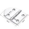 Heavy-Duty Marine 316 Stainless Steel Cabin Door Hinge, Door and Window Engine Room Stamp with Hinge Hardware 4 Holes 80x64x4.5 Mm. view 2