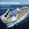 2PCS Boat Hand Rail Base, 316 Stainless Steel 30/45/60/90 Yacht Rail Fittings Heavy Duty Marine Grade Rectangular Base Rail Tube Stanchion Base Column Accessories for 7/8 inch Outer Diameter Pipe view 2