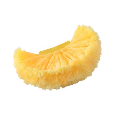 Baby Girls Tutu Skirt Ruffle Tulle Petticoat Girls Princess Ballet Dance Layered Tulle Tutu Skirts (Yellow, 3-5 Years)