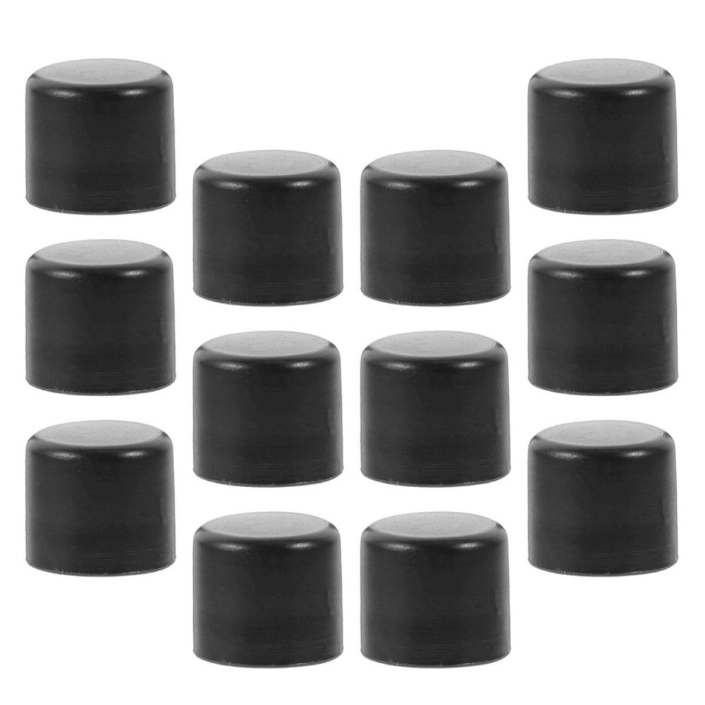 BRIGHTFUFU 12pcs Foosball Safety End Caps Foosball Table Pole Caps Plastic Pole Tip Plugs Replacement for Table Accessories