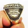 2023 Fantasy Football Championship Ring | Black Gunmetal Plated Award For Fantasy Football Trophy League Winner | Color Stones (size 11, Clear Outer) view 3