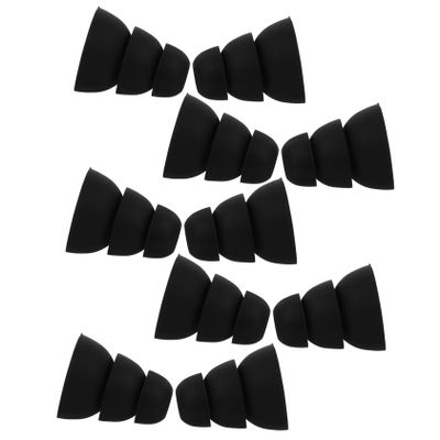 LIOOBO 15pairs Silicone Ear Tips Replacement for Earbuds Soft Elastic Ear Pads for Wired Earbuds Noise Reduction Earphone Caps