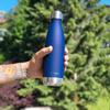 CHILLOUT LIFE Stainless Steel 2 Pack Water Bottle for Kids School: 17 oz Double Wall Insulated Cola Bottle Shape for Cold and Warm Drinks, 2 Set (Black - Navy Blue) view 4