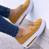 Ladmiple Slip On Sneakers Women Wide Width Size 11 Womens Low Top Canvas Sneakers Slip On Platform Sneakers Casual Walking Shoes Dressy Summer Fashion Cute Comfortable Flats Loafers view 2