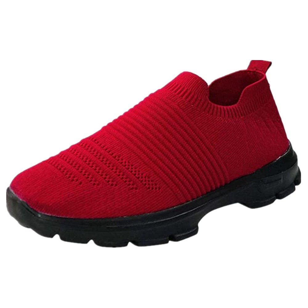 Ladmiple Sneakers For Women Walking Shoes White Walking Shoes for Women Slip On Lightweight Sock Sneakers Non Slip Comfortable Casual Fashion Running Tennis Athletic Gym Shoes