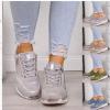 Ladmiple Womens Shoes Flats Wide Width Women's Running Shoes Non Slip Athletic Tennis Walking Sneakers Classic Casual Fashion Slip On Comfort Platform Shoes view 3