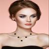 Qinpan Four Leaf Clover Necklace and Stud Earrings Set for Women Lucky Flower Jewelry (Black-14K Gold) view 2