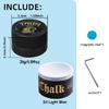 YEUEK TAOM Pool Chalk Holder Round Shaped Practical Tool Billiards Accessories Magnetic Mini Chalk Tip Case Container Round Box Billiards view 2