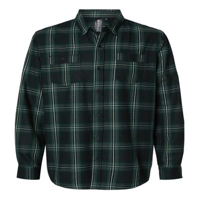 Burnside Mens Perfect Flannel Work Shirt, XL, Fire Red-Black, X-Large