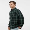 Burnside Mens Perfect Flannel Work Shirt, XL, Fire Red-Black, X-Large view 3